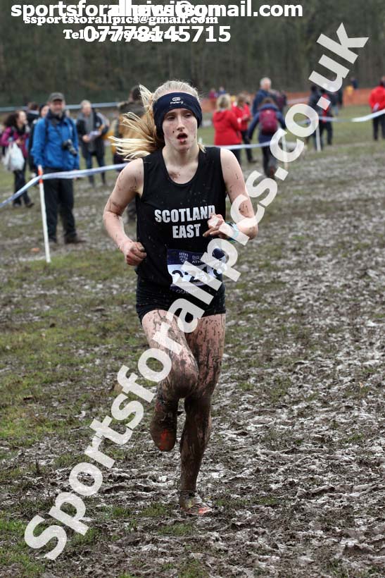 Womens under-17s 2018 British Inter Counties Cross Country Champs., Prestwold Hall, Loughborough. Photo: David T. Hewitson/Sports for All Pics
